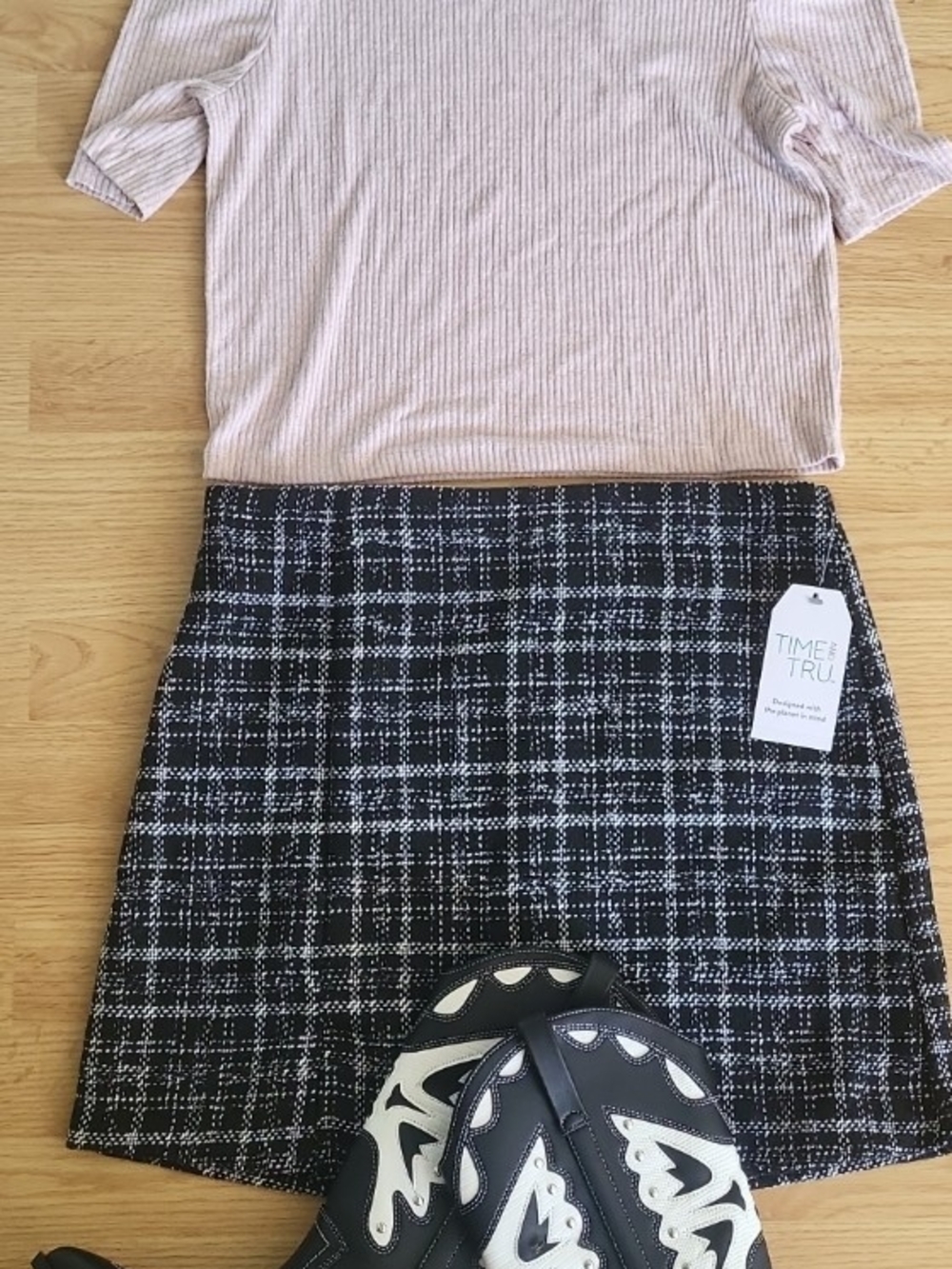 NWT Complete 5pc Western Coquette Outfit Set Madden Girl Boots Skirt Set M/8/7